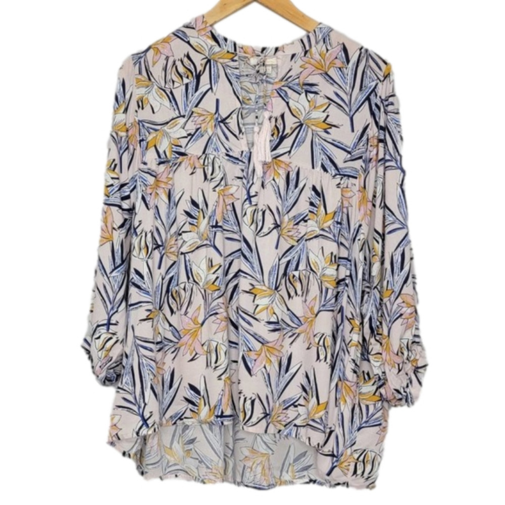 FINN & Grace Floral print Oversized Bubble Sleeve